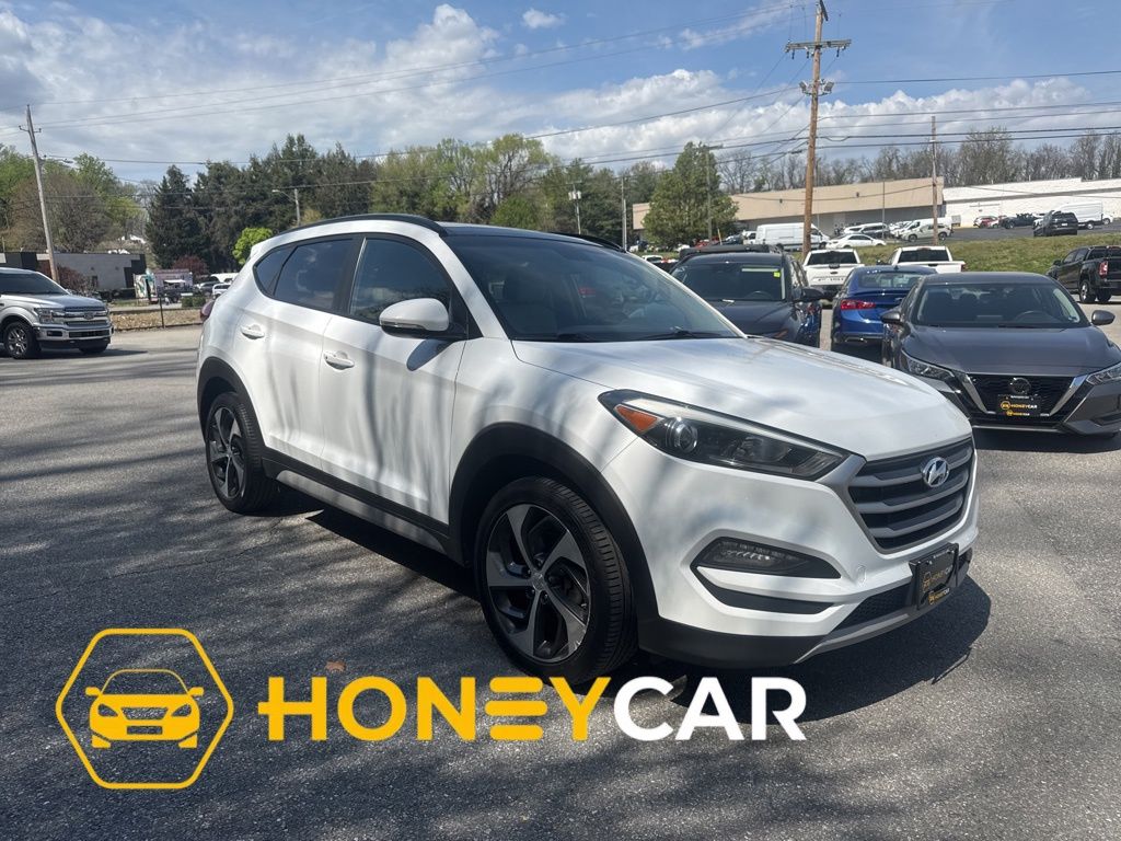 Dazzling White 2018 Hyundai Tucson 1.6T Value AWD SUV / Crossover All-Wheel Drive 7-Speed Automatic