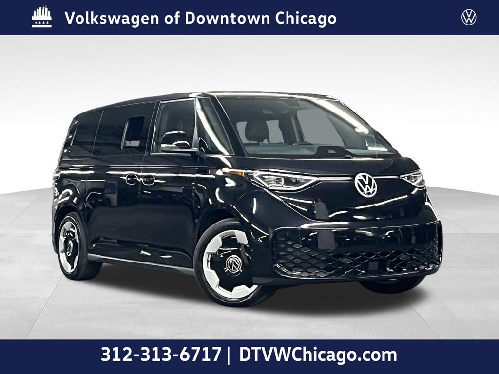 Deep Black 2025 Volkswagen ID.Buzz Minivan Rear-Wheel Drive Automatic