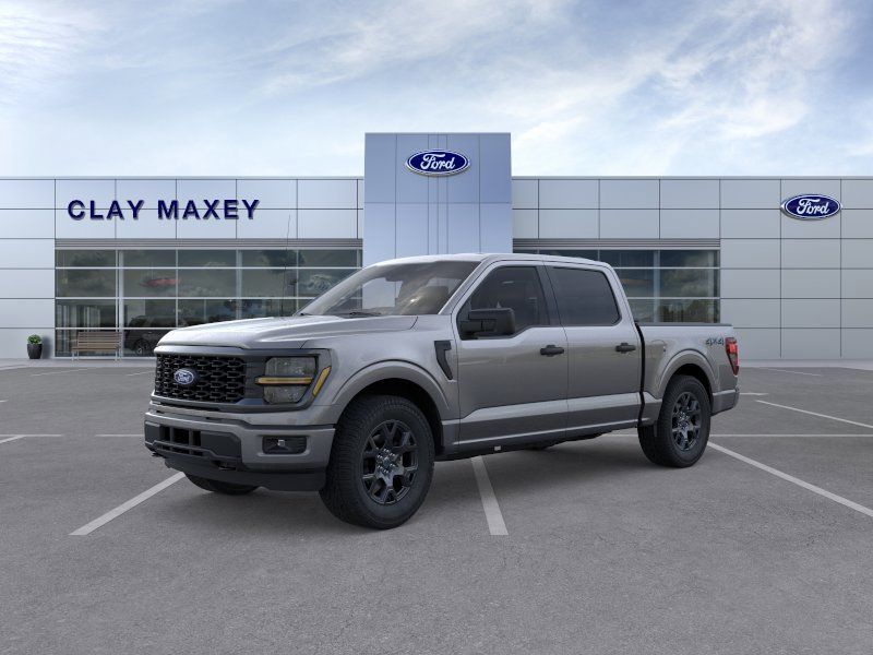 Gray 2026 Ford F-150 STX SuperCrew 4WD Pickup Truck Four-Wheel Drive Automatic