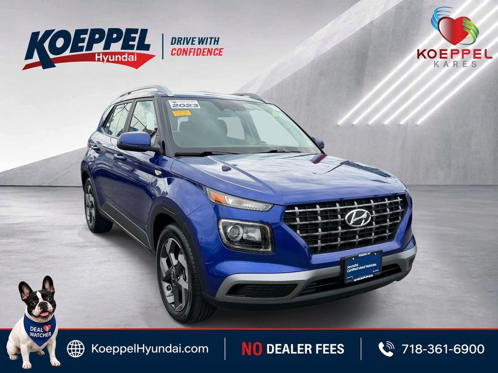 Intense Blue 2023 Hyundai Venue SUV / Crossover Front-Wheel Drive Continuously Variable Transmission