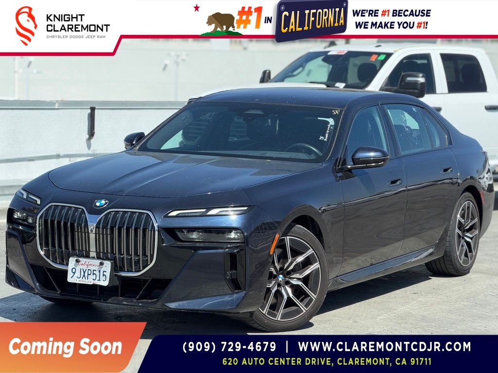 Carbon Black Metallic 2024 BMW 7 Series Sedan Rear-Wheel Drive 8-Speed Automatic