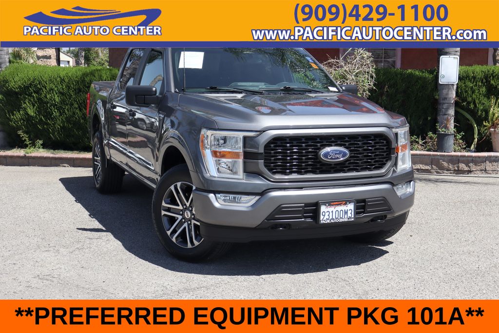 Gray Metallic 2022 Ford F-150 Pickup Truck Four-Wheel Drive Automatic