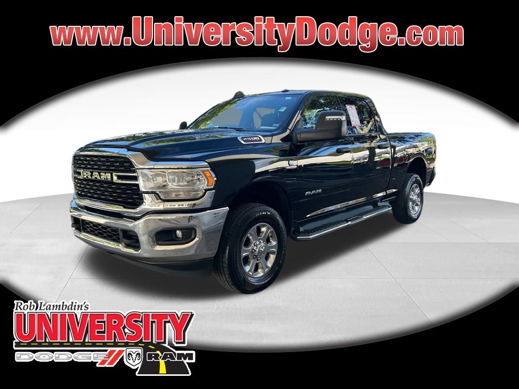 Diamond Black Crystal Pearlcoat 2024 RAM 2500 Big Horn Crew Cab 4WD Pickup Truck Four-Wheel Drive 6-Speed Automatic