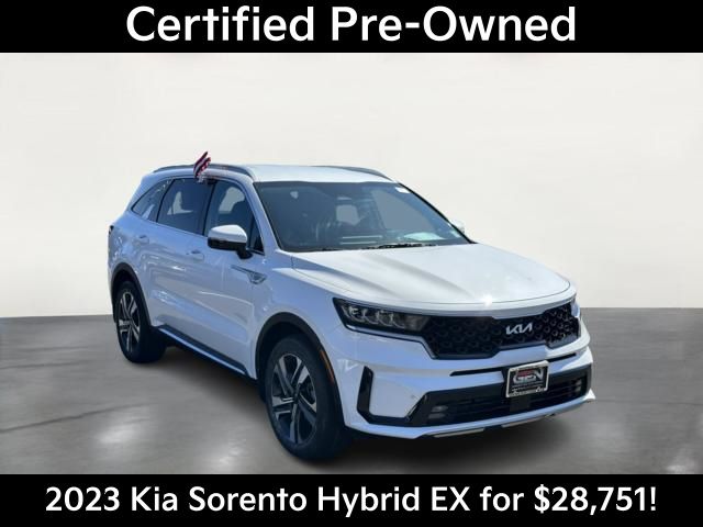 Snow White Pearl 2023 Kia Sorento Hybrid EX AWD SUV / Crossover All-Wheel Drive 6-Speed Automatic