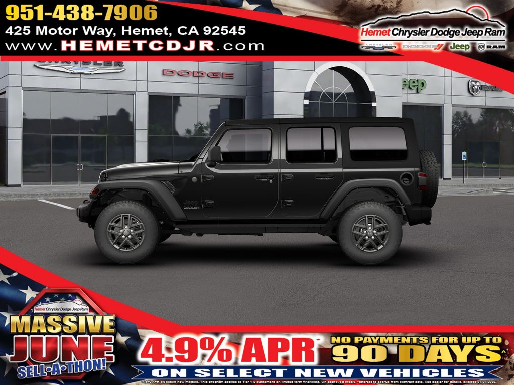 Black Clearcoat 2026 Jeep Wrangler Sport S 4-Door 4WD SUV / Crossover Four-Wheel Drive 8-Speed Automatic