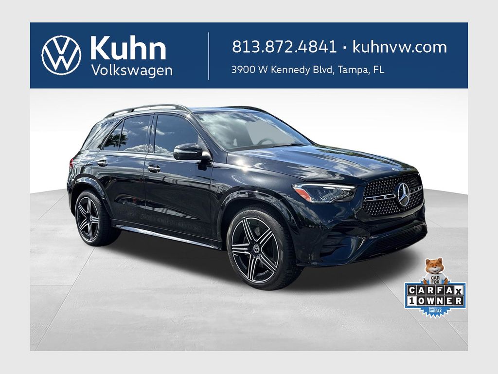 Obsidian Black Metallic 2025 Mercedes-Benz GLE SUV / Crossover All-Wheel Drive 9-Speed Automatic