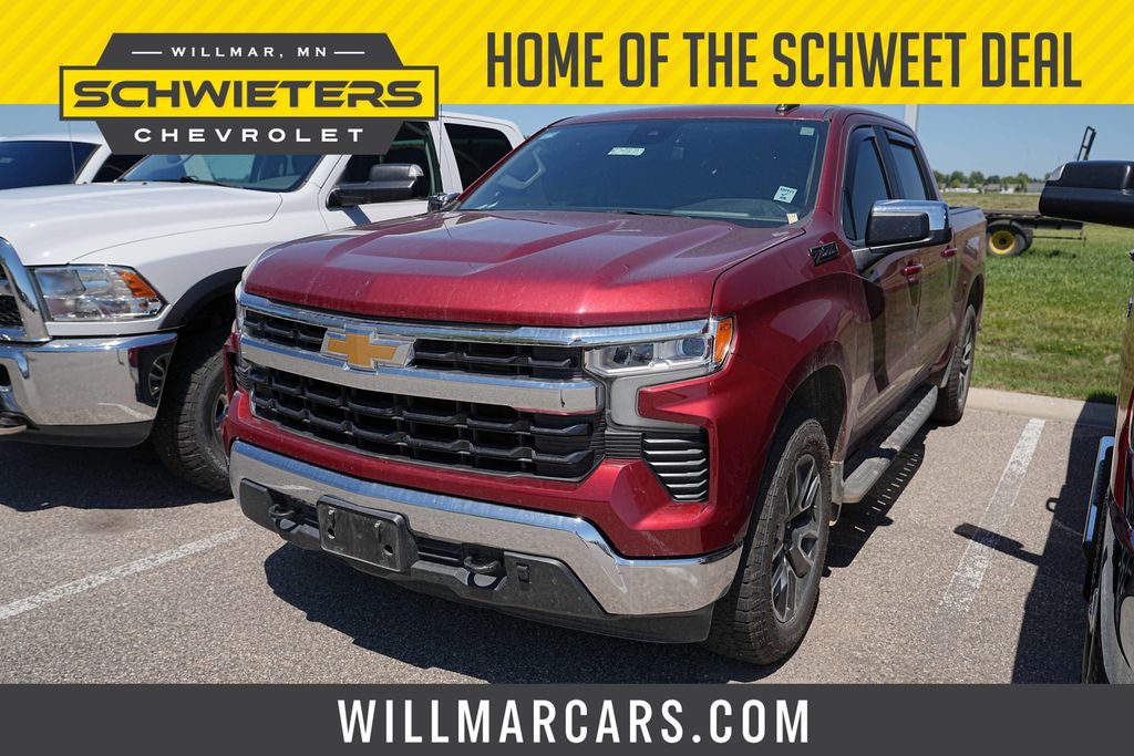 Radiant Red Tintcoat 2023 Chevrolet Silverado 1500 Pickup Truck Four-Wheel Drive Automatic
