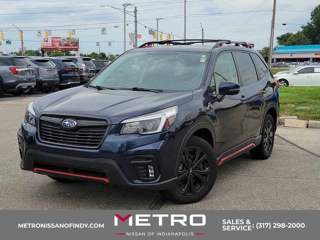 Dark Blue Pearl 2021 Subaru Forester SUV / Crossover All-Wheel Drive Continuously Variable Transmission
