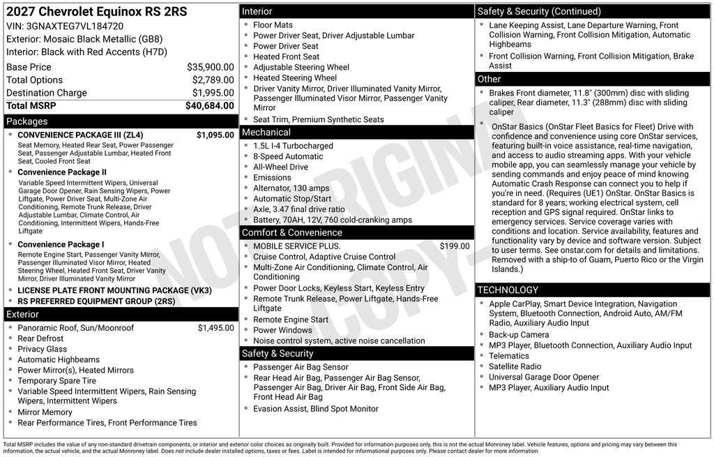 New 2027 Chevrolet Equinox SUV