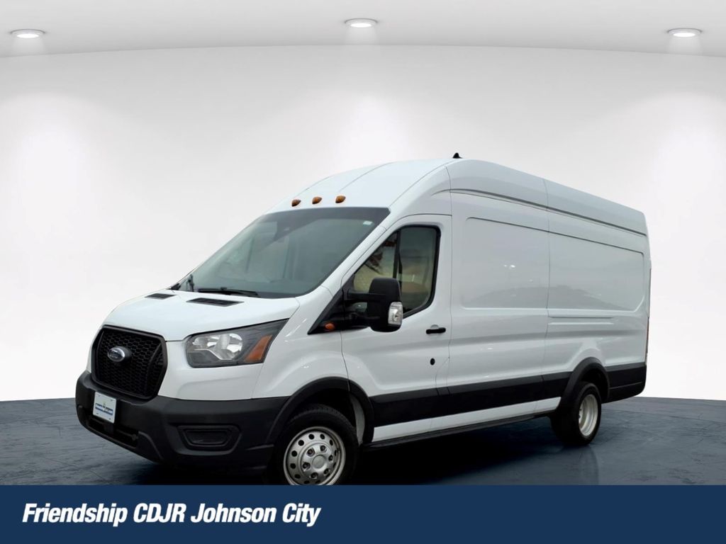 Oxford White 2021 Ford Transit Cargo 350 HD 9950 GVWR High Roof Extended LB DRW RWD Van Rear-Wheel Drive