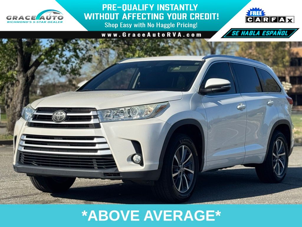 White (Blizzard Pearl) 2017 Toyota Highlander XLE SUV / Crossover Front-Wheel Drive 8-Speed Automatic