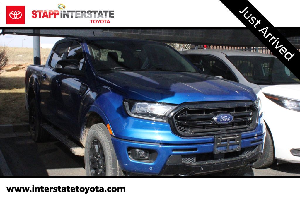 Lightning Blue 2019 Ford Ranger Lariat SuperCrew 4WD Pickup Truck Four-Wheel Drive Automatic