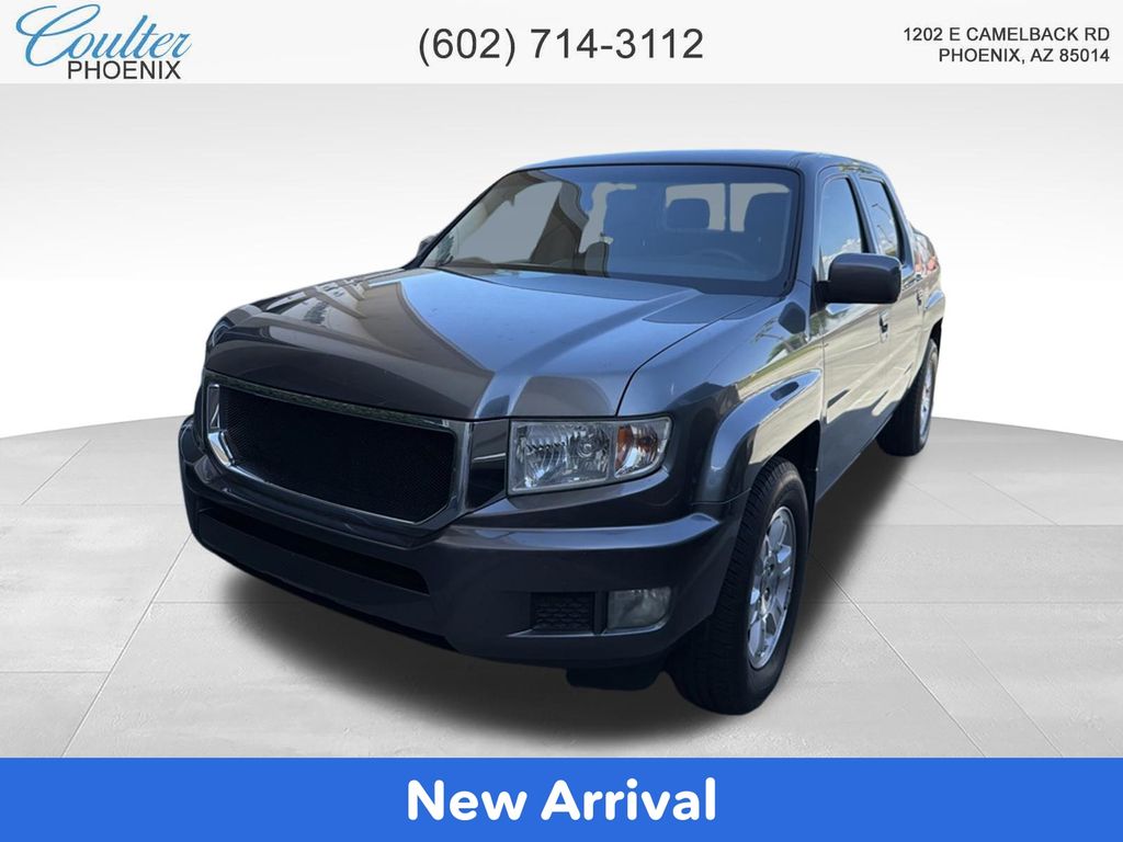 Polished Metal Metallic 2012 Honda Ridgeline Pickup Truck Four-Wheel Drive 5-Speed Automatic