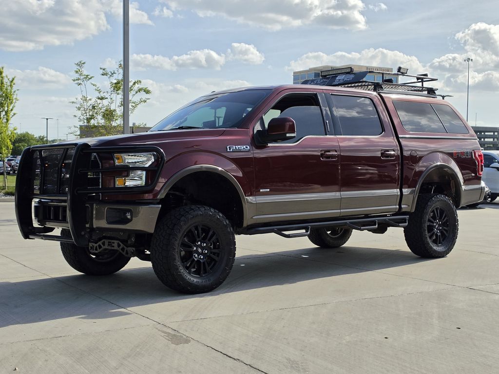 Ruby Red Metallic Tinted Clearcoat 2015 Ford F-150 Lariat SuperCrew 4WD Pickup Truck Four-Wheel Drive 6-Speed Automatic