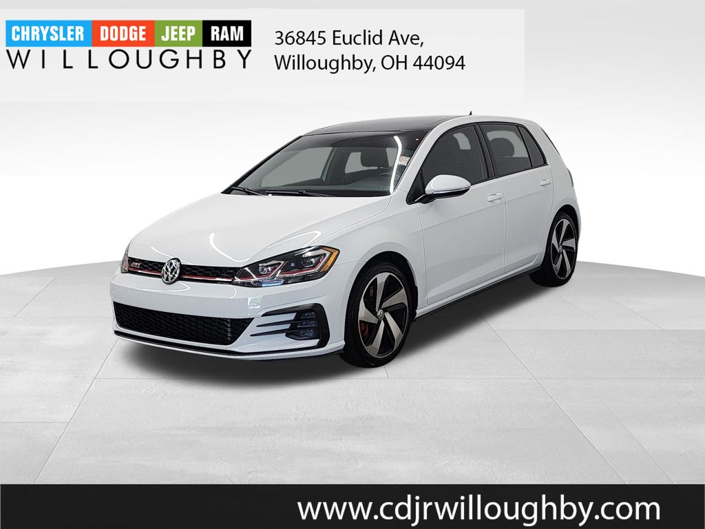 Pure White 2020 Volkswagen Golf GTI Hatchback Front-Wheel Drive 6-Speed Manual