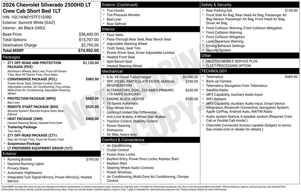 Used 2026 Chevrolet Silverado 2500HD Truck