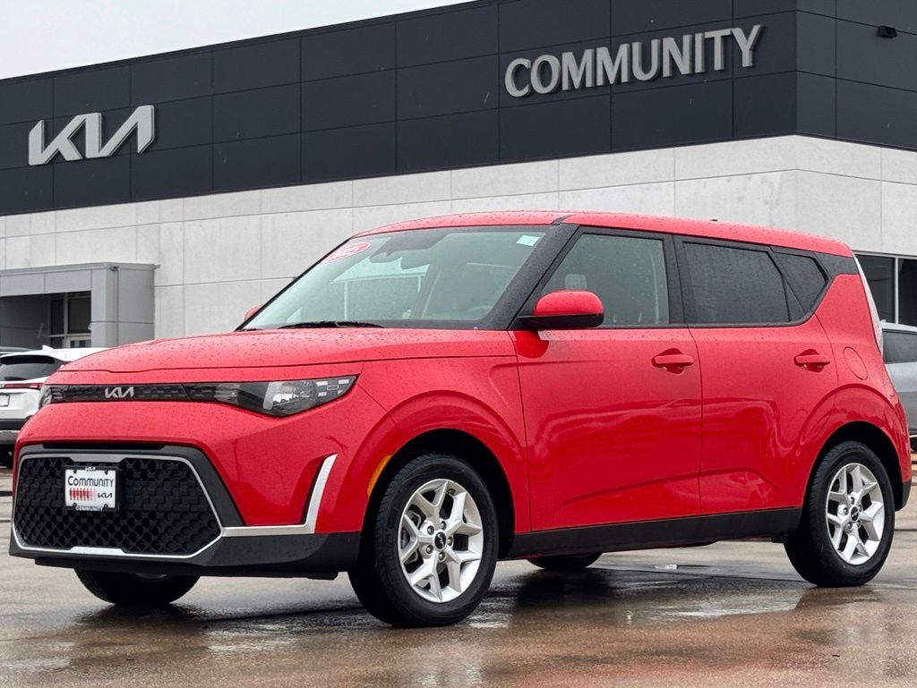 2025 Kia Soul LX Red at Community Kia