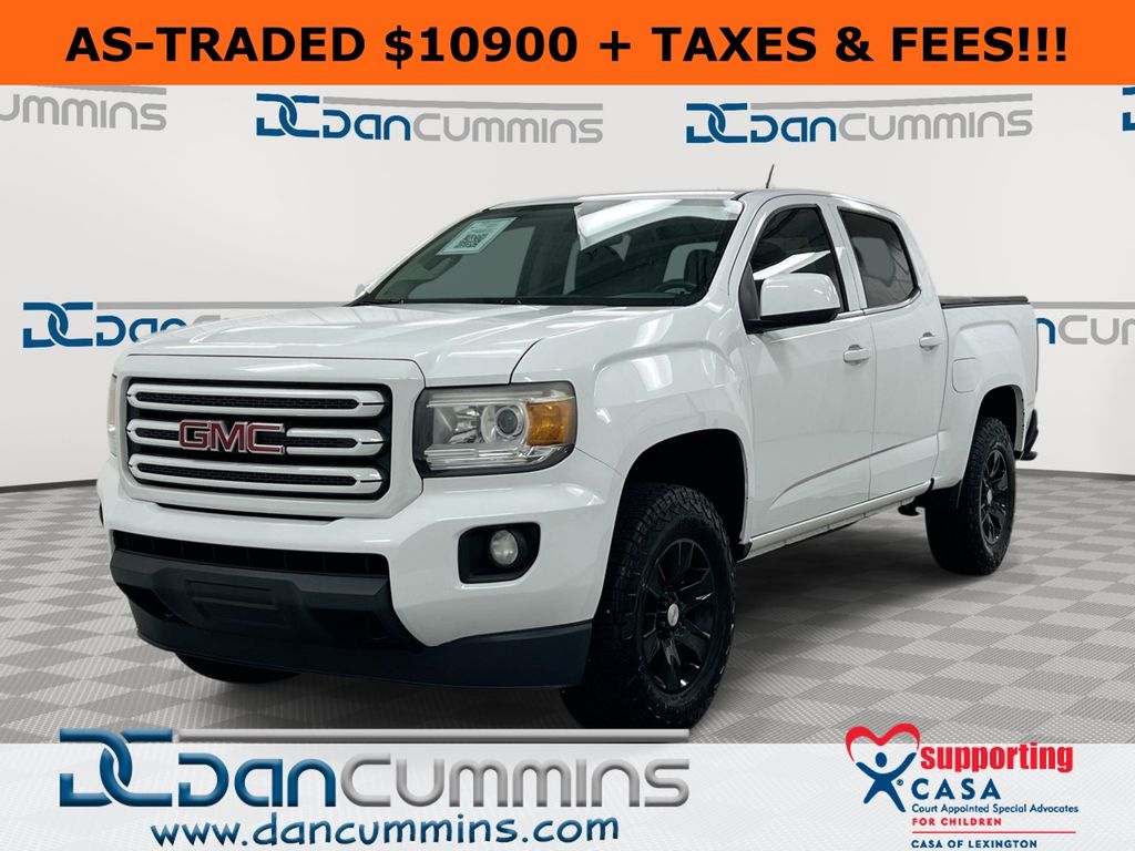 Summit White 2017 GMC Canyon SLE Crew Cab 4WD Pickup Truck Four-Wheel Drive 8-Speed Automatic