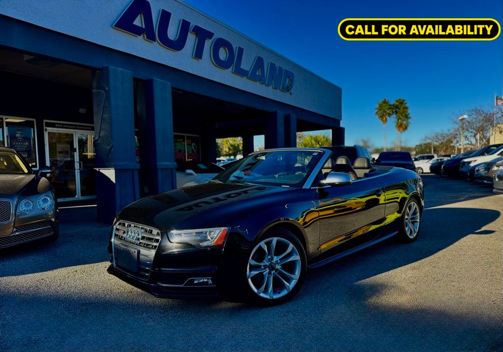 Brilliant Black 2015 Audi S5 Convertible All-Wheel Drive 7-Speed Automatic