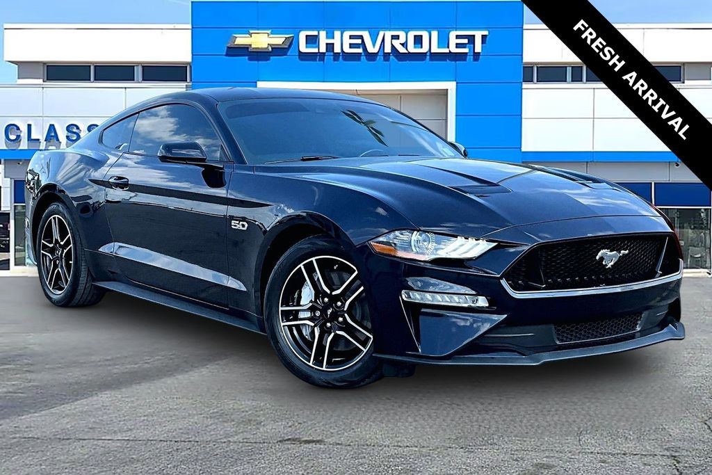 Blue Metallic 2021 Ford Mustang GT Coupe RWD Coupe Rear-Wheel Drive Automatic