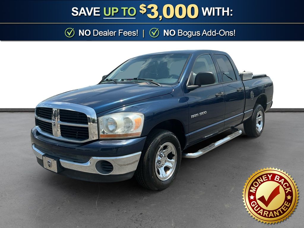 Blue 2006 Dodge RAM 1500 Pickup Truck Rear-Wheel Drive 5-Speed Automatic