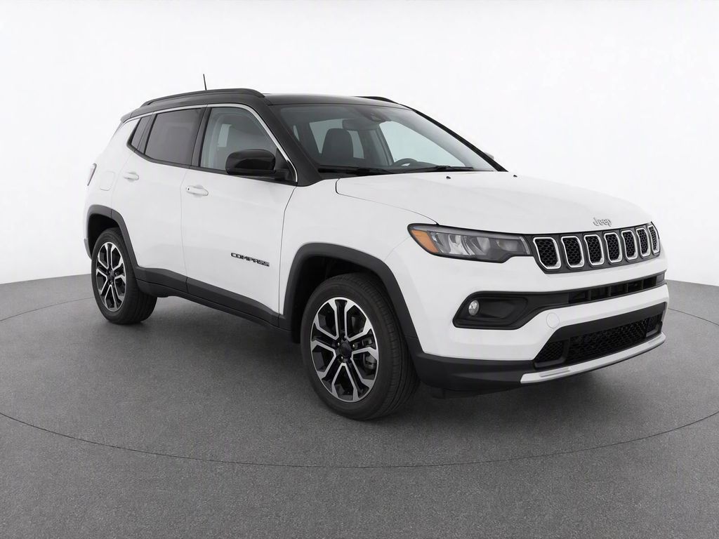 Bright White Clearcoat 2023 Jeep Compass SUV / Crossover Four-Wheel Drive 8-Speed Automatic