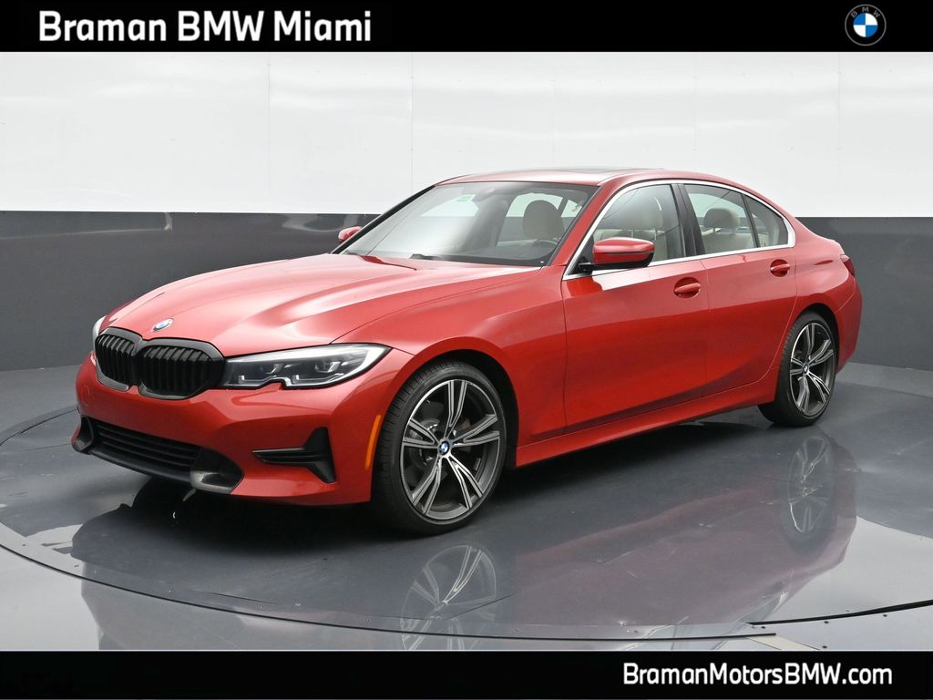 Melbourne Red Metallic 2021 BMW 3 Series 330i RWD Sedan Rear-Wheel Drive 8-Speed Automatic