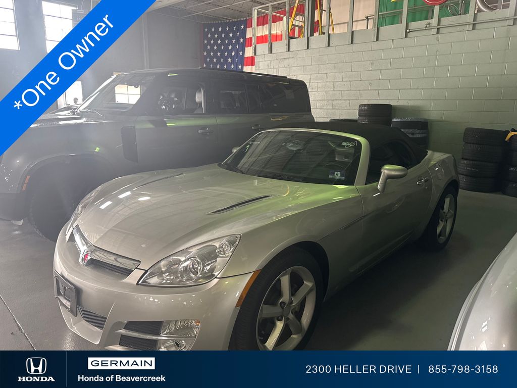 Silver Pearl 2009 Saturn Sky Roadster Convertible Rear-Wheel Drive 5-Speed Automatic