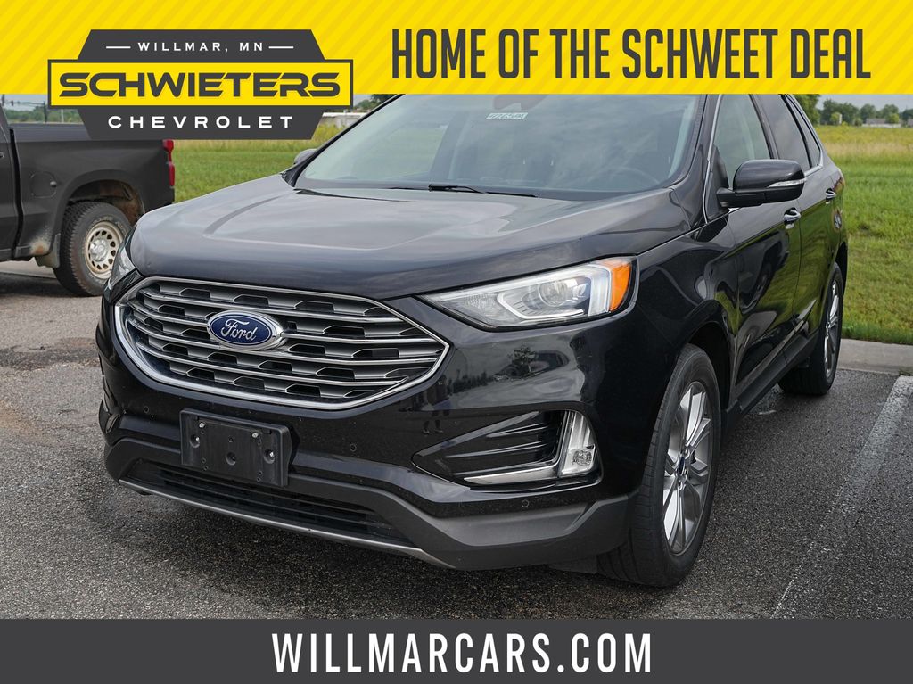 Agate Black Metallic 2022 Ford Edge SUV / Crossover All-Wheel Drive 8-Speed Automatic