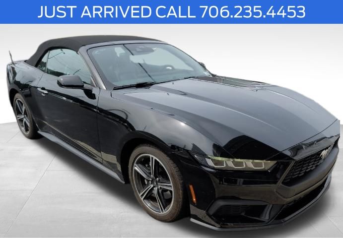 Shadow Black 2025 Ford Mustang EcoBoost Premium Convertible RWD Convertible Rear-Wheel Drive Automatic