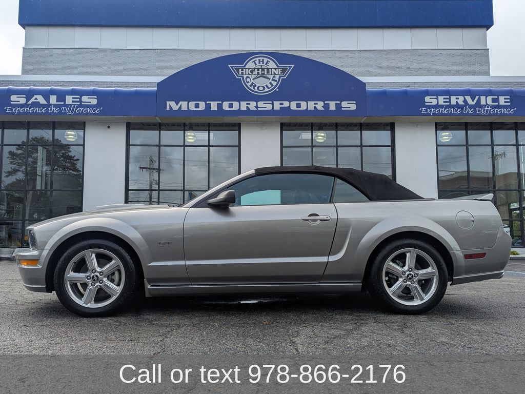 Alloy Clearcoat Metallic 2008 Ford Mustang Convertible Rear-Wheel Drive 5-Speed Manual