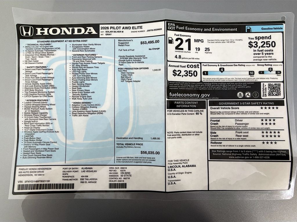 Thumbnail: 2026 Honda Pilot - 9