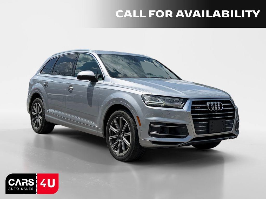 Silver Metallic 2019 Audi Q7 SUV / Crossover All-Wheel Drive 8-Speed Automatic