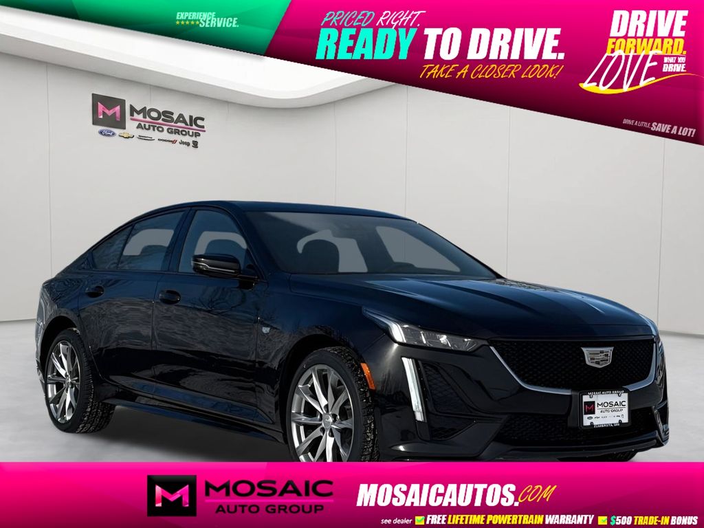 Black 2024 Cadillac CT5 Sedan All-Wheel Drive Automatic