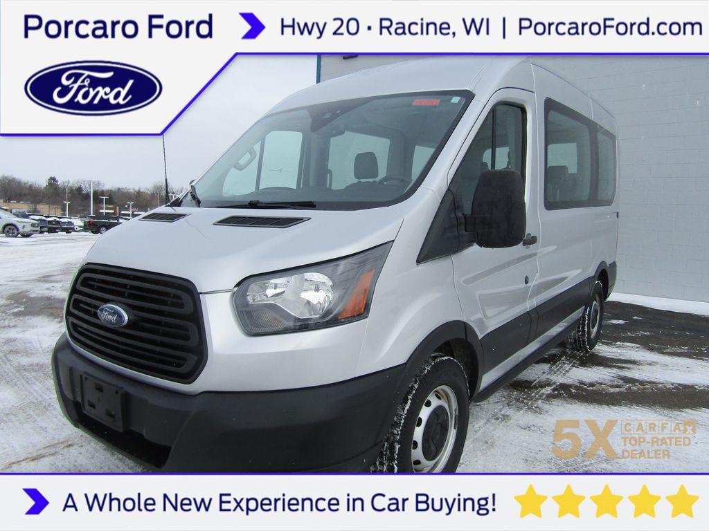 Ingot Silver Metallic 2019 Ford Transit Passenger 150 XL Medium Roof RWD with Sliding Passenger-Side Door Van Rear-Wheel Drive 6-Speed Automatic Overdrive
