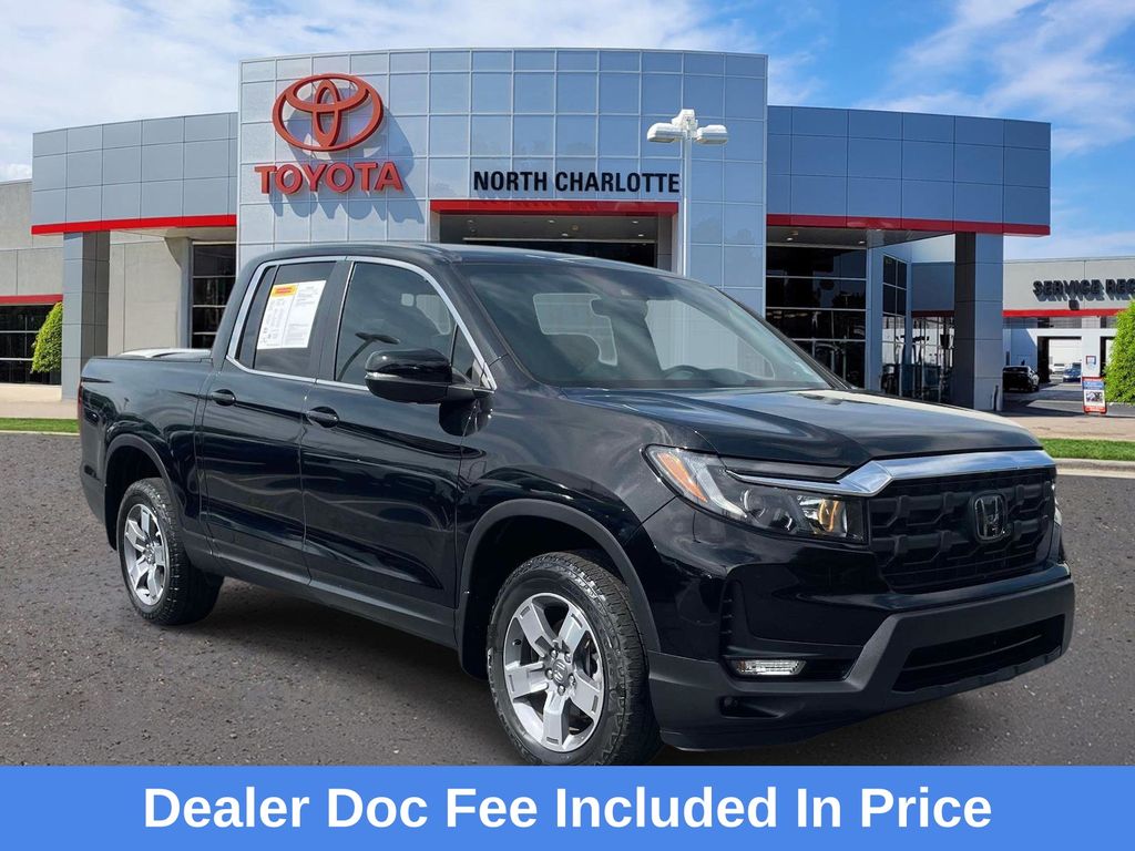 Crystal Black Pearl 2024 Honda Ridgeline Pickup Truck All-Wheel Drive 9-Speed Automatic