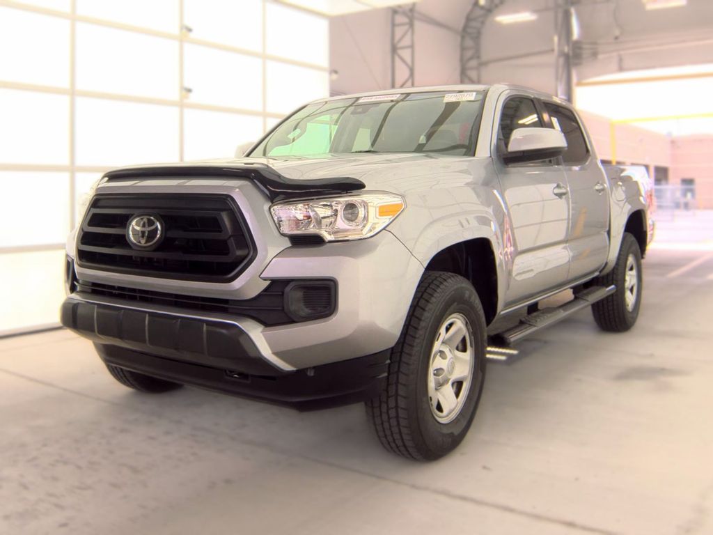 Silver Sky Metallic 2021 Toyota Tacoma Pickup Truck Four-Wheel Drive 6-Speed Automatic