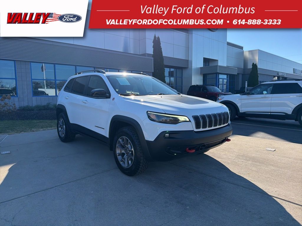Bright White Clearcoat 2022 Jeep Cherokee Trailhawk 4WD SUV / Crossover Four-Wheel Drive 9-Speed Automatic