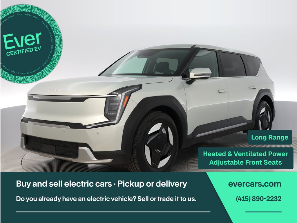 White (Ivory Silver) 2024 Kia EV9 SUV / Crossover Rear-Wheel Drive 1-Speed Automatic