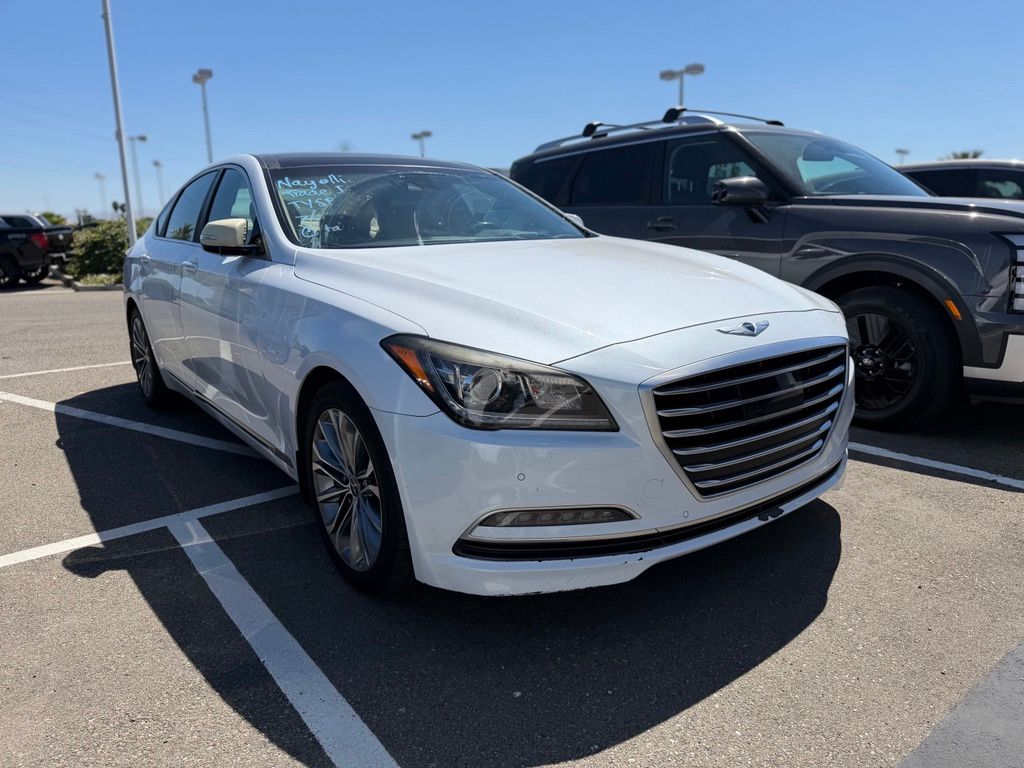 Casablanca White 2016 Hyundai Genesis Sedan 8-Speed Automatic
