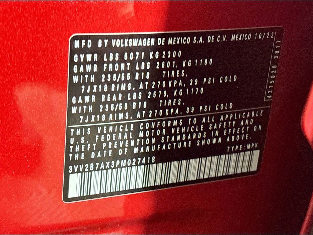 2023 Volkswagen Tiguan 2.0T SE