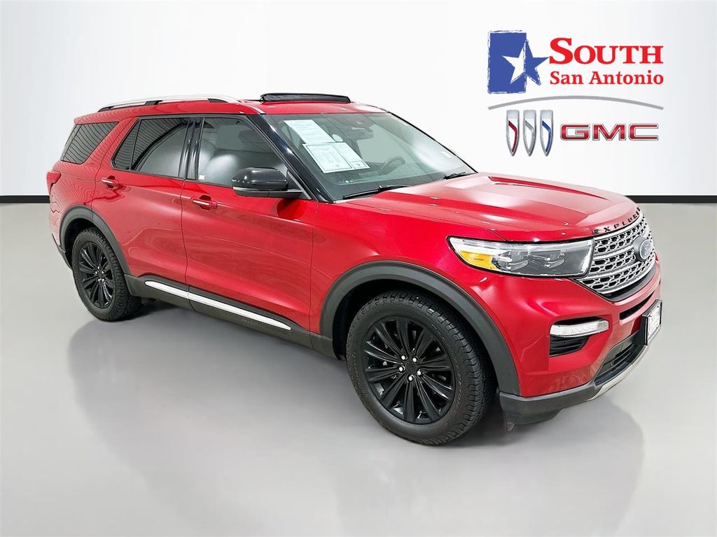 Red Metallic 2021 Ford Explorer Limited RWD SUV / Crossover Rear-Wheel Drive Automatic