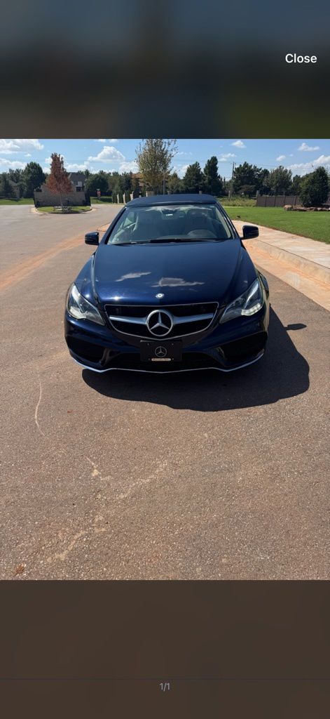 Blue 2016 Mercedes-Benz E-Class Convertible Rear-Wheel Drive 7-Speed Automatic