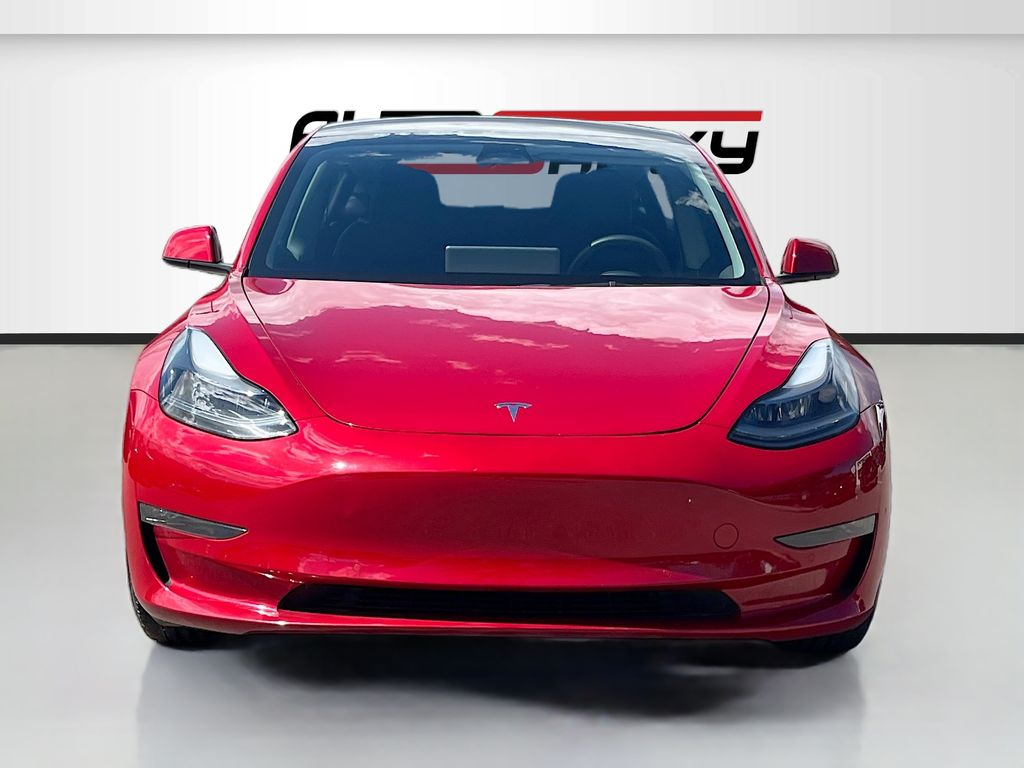 Used 2022 Red Tesla Performance image 2