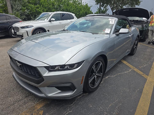 Silver Metallic 2025 Ford Mustang Convertible Rear-Wheel Drive Automatic