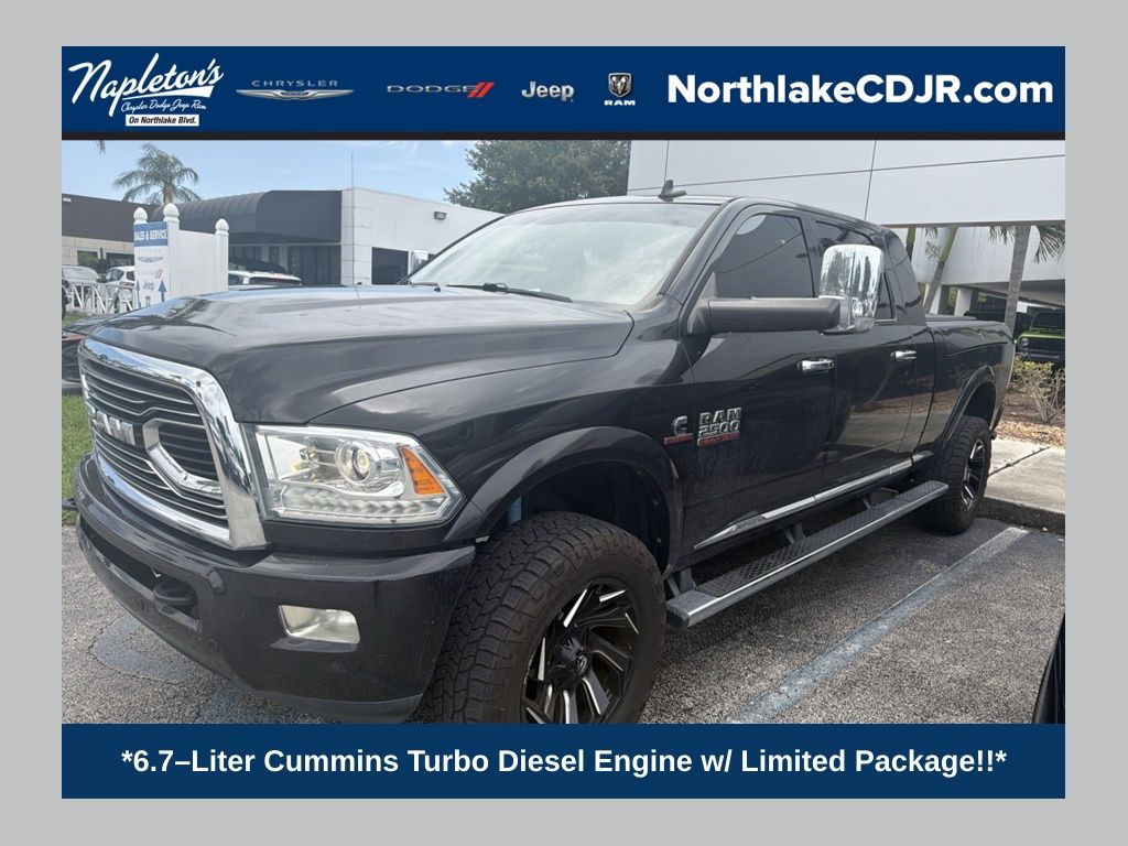 Brilliant Black Crystal Pearlcoat 2018 RAM 2500 Pickup Truck Four-Wheel Drive 6-Speed Automatic