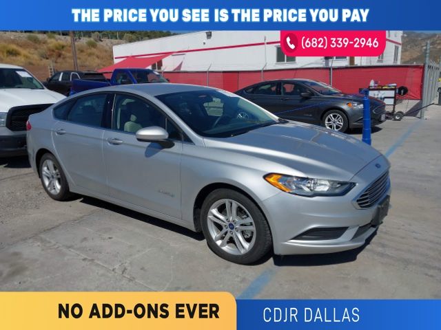 Ingot Silver Metallic 2018 Ford Fusion Hybrid Sedan Front-Wheel Drive Continuously Variable Transmission