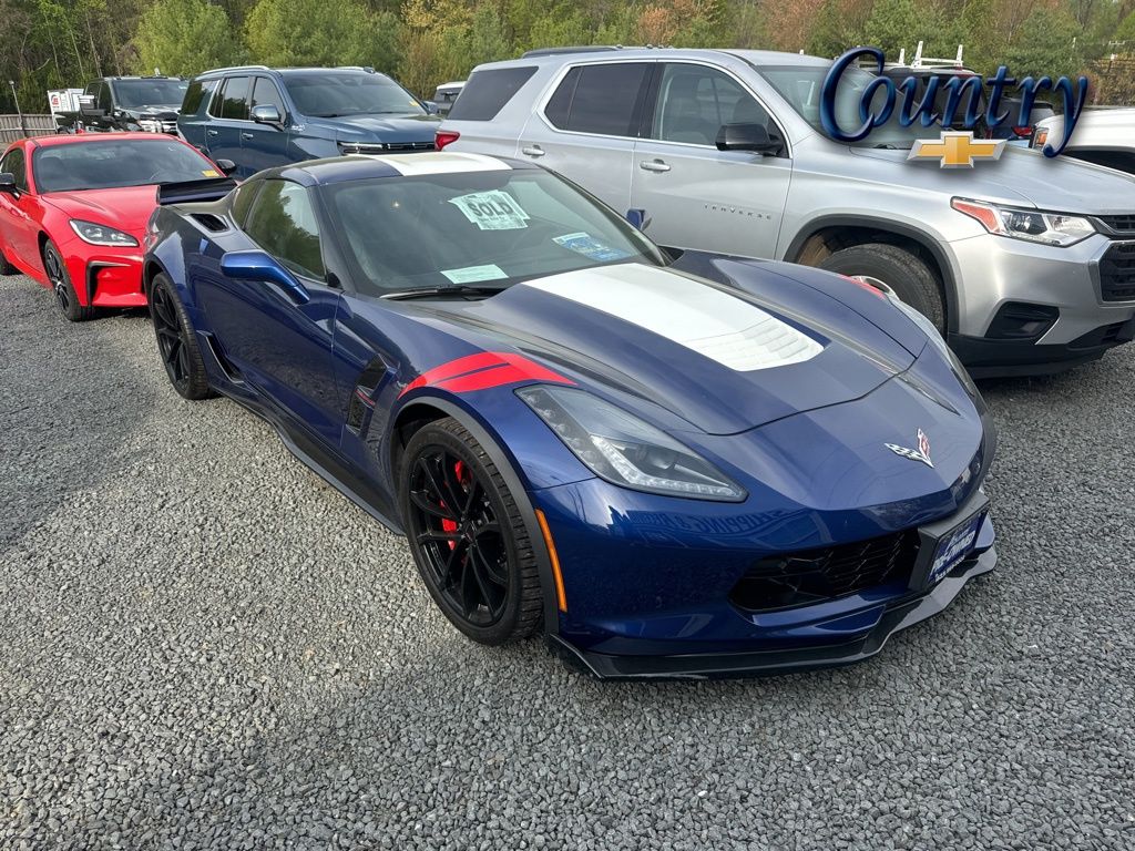 Admiral Blue Metallic 2017 Chevrolet Corvette Grand Sport 3LT Coupe RWD Coupe Rear-Wheel Drive 8-Speed Automatic