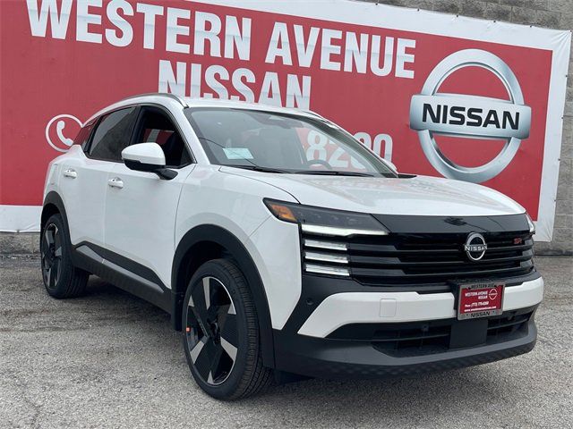 Aspen White Tricoat 2025 Nissan Kicks SR AWD SUV / Crossover All-Wheel Drive Continuously Variable Transmission