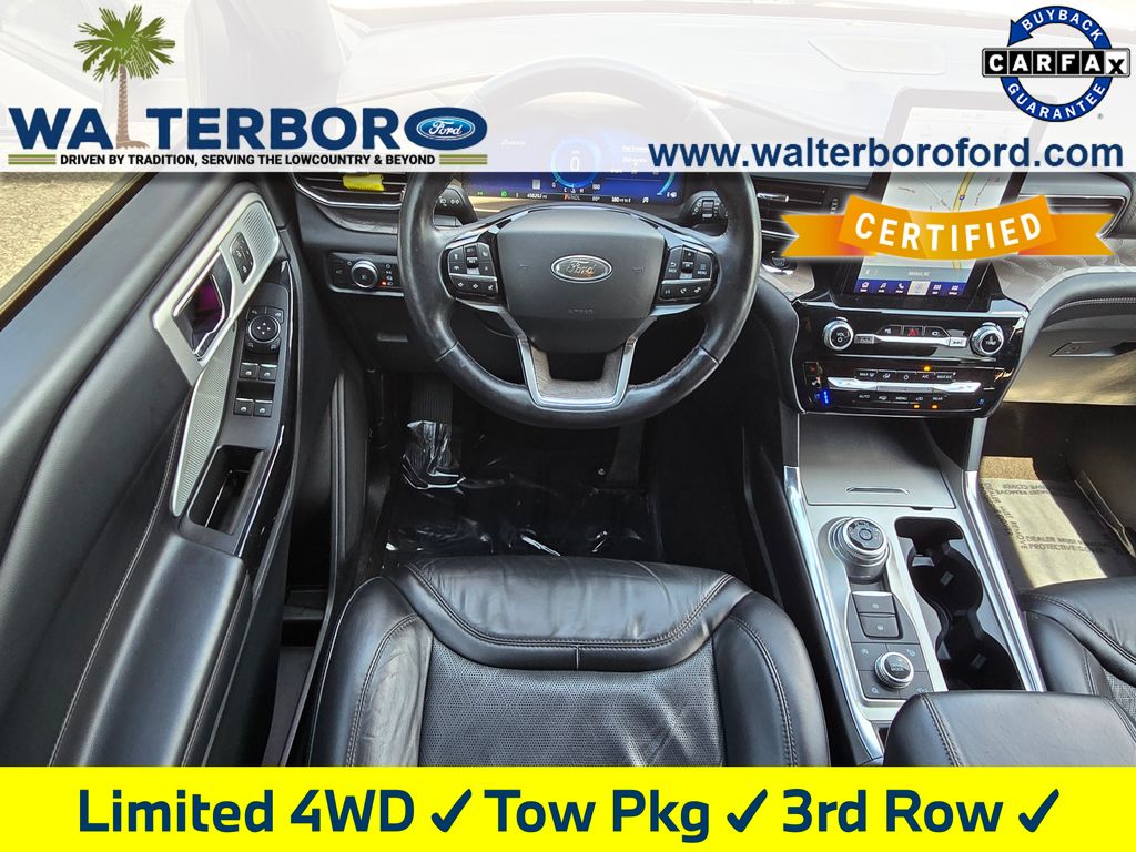 2022 Ford Explorer Platinum White at Stokes Volkswagen